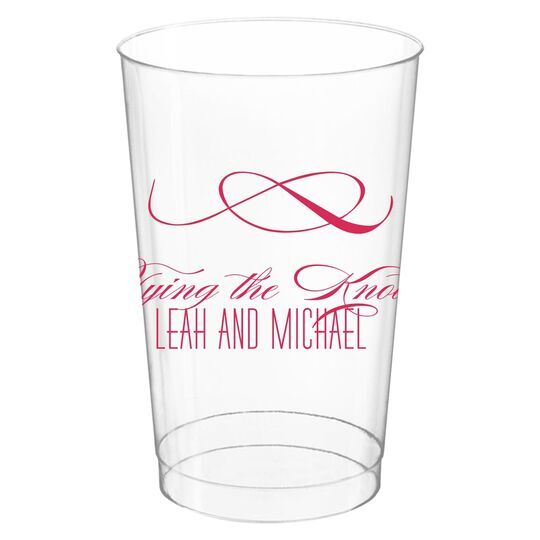 Knot Scroll Clear Plastic Cups